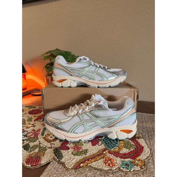 Asics Other - Asics GT-2160 Miami Dolphins White Metallic Silver Aqua Blue Orange 1203A275 108